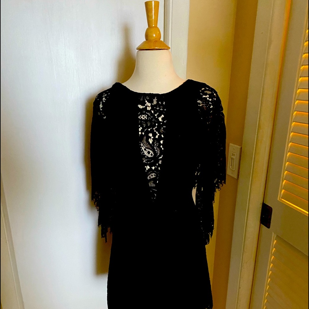 Marciano lace dress zip up